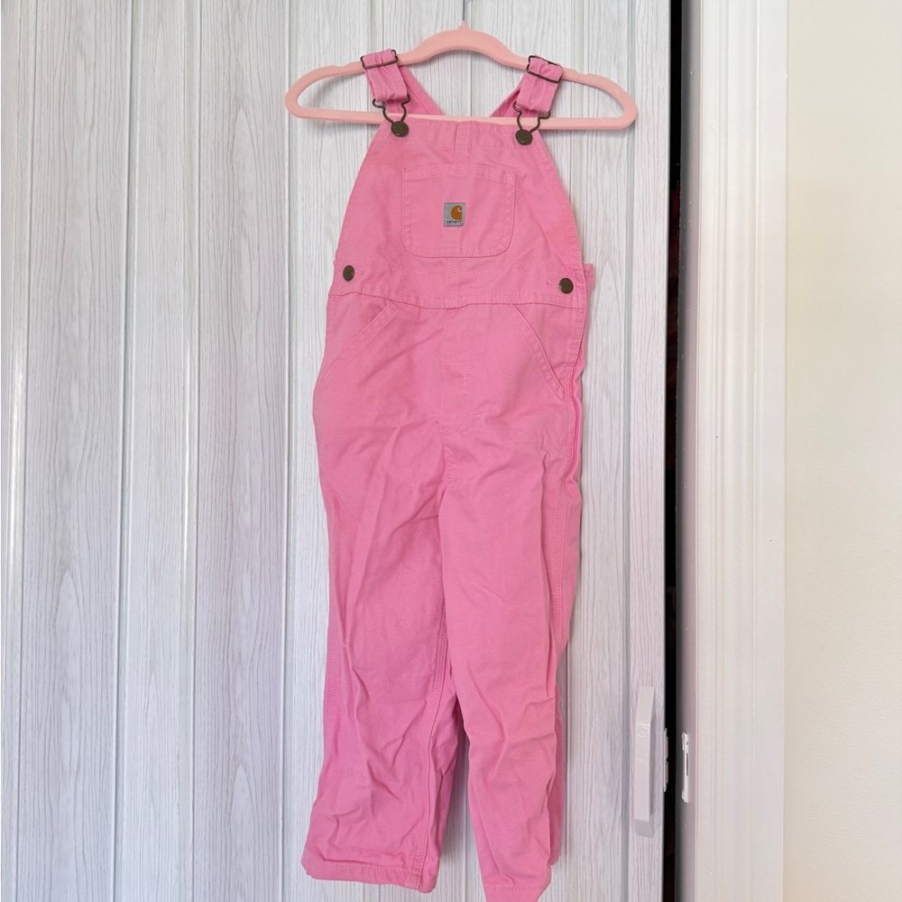 Carhartt Toddler Pink Bib Overalls